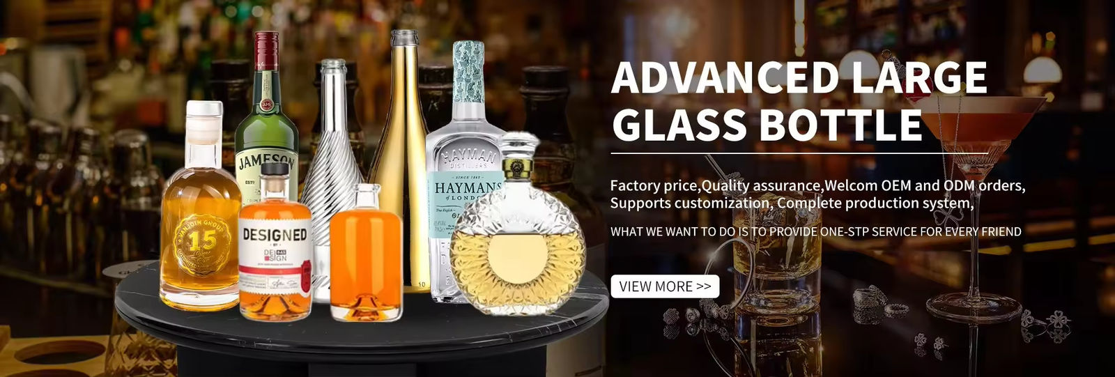 Brandy Glass Bottle