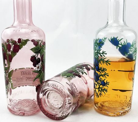 700 ml 750 ml 500 ml 1 Liter Customized Transparent Glass Wine Bottle with Custom Logo
