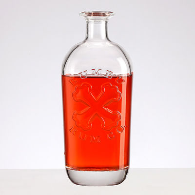 700ml 750ml 1000ml Frosted Printing Glass Bottle Extra Super Flint for Gin Vodka Tequila Whisky Brandy