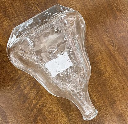 Carved Glass XO Bottle 700ml Glass Bottle Vodka Brandy Whiskey Decanter with Stopper