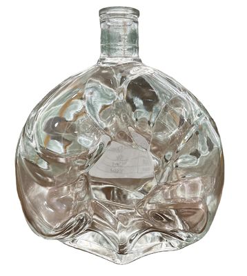 Customized 500ml 700ml 750ml Flint Glass Vodka Bottles with Hot Stamping Surface