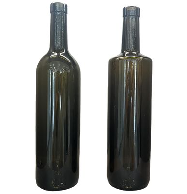 Clear Red Fruit Bordeaux Round 750ml Wine Bottles with Cork Caps Industrial Beverage