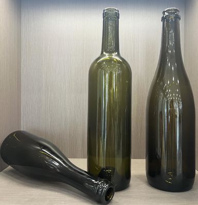375ml 500ml 750ml Whiskey Bottle Frosted Amber Glass Wine Bottle for Your Restaurant