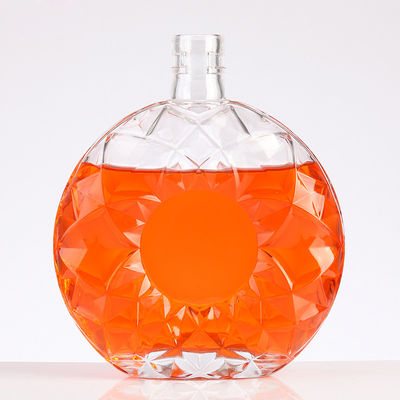 Unique Shape Empty Glass Vodka Bottle Whiskey Bottle 375ml 500ml 700ml for Liquor Direct