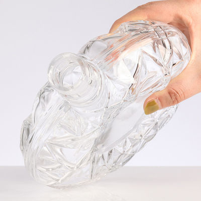 Unique Shape Empty Glass Vodka Bottle Whiskey Bottle 375ml 500ml 700ml for Liquor Direct