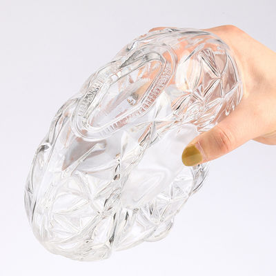Unique Shape Empty Glass Vodka Bottle Whiskey Bottle 375ml 500ml 700ml for Liquor Direct