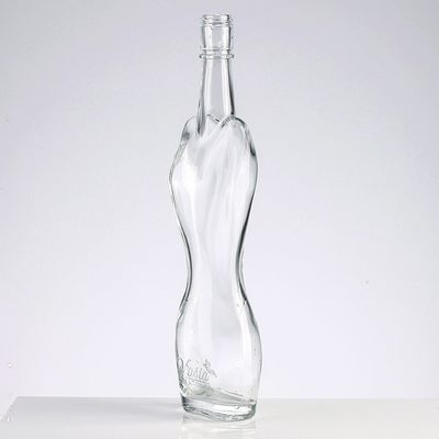 Glass Collar 500ml 50cl Woman Body Shape Whisky Spirits Rum Bottle with Tamper Evident Cap