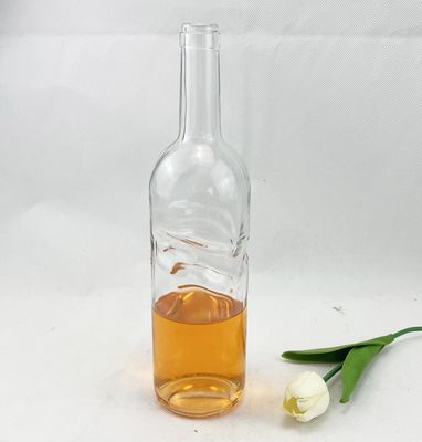 750ml Angel Hand Red Wine Glass Bottle with Cork Elegant and Functional Design