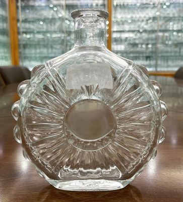 700ml Round Shape Glass Bottle for Spirit Liquor Tequila Whiskey Brandy Vodka RUM JIN