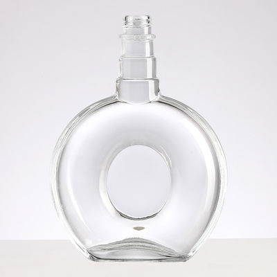 Glass Round Shape 700ml 750ml Clear Empty Flint Liquor Wine Vodka Tequila Bottle