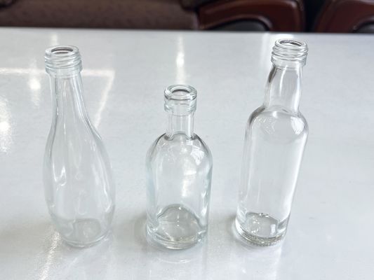 Clear Sealing Type Cork Empty 30ml 50ml 100ml Liquor Bottles for Ice Wine Clear Glass