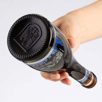 Acceptable Customer's Logo Glass Beer Bottles 250Ml 330Ml 500Ml 640Ml With Crown Cap