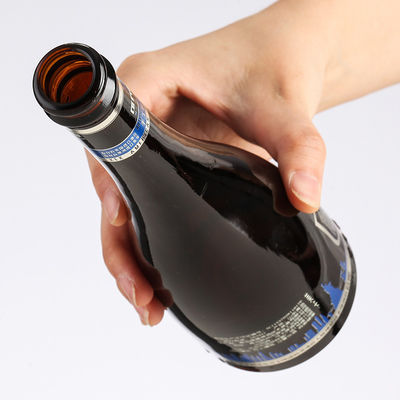 Acceptable Customer's Logo Glass Beer Bottles 250Ml 330Ml 500Ml 640Ml With Crown Cap