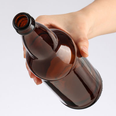 Glass Beer Bottles 12 oz 330ml Long Neck Beer Glass Bottle 330 ml with Crown Cap