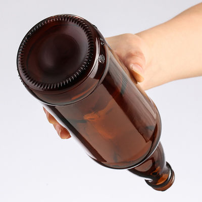 Glass Beer Bottles 12 oz 330ml Long Neck Beer Glass Bottle 330 ml with Crown Cap