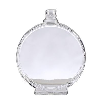 Embossed Glass Bottle for Brandy Whisky Vodka Rum Tequila Hot Stamping Large Capacity
