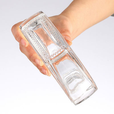 Embossed Glass Bottle for Brandy Whisky Vodka Rum Tequila Hot Stamping Large Capacity
