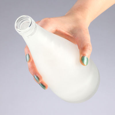Frosted 300ml 500ml Long Neck Wine Glass Bottle for Spirits Rum OEM/ODM Supported