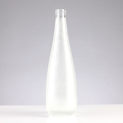 Frosted 300ml 500ml Long Neck Wine Glass Bottle for Spirits Rum OEM/ODM Supported