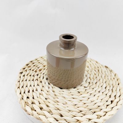 Luxury Electroplated Gold Silver Red Glass Perfume Reed Diffuser Bottle with Cap Box