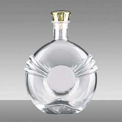 750ml Glass Bottle For Whisky Customized Extra Flint Empty Bottle