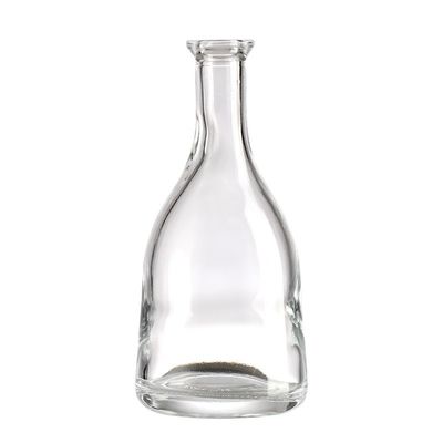 Elegant Long Neck Empty Glass Wine Bottle with Customized Shape and Cork
