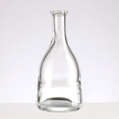 Elegant Long Neck Empty Glass Wine Bottle with Customized Shape and Cork