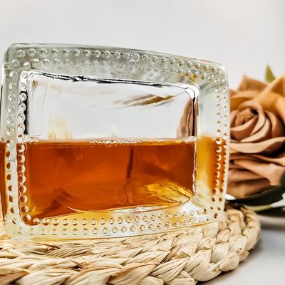 Glass Beverage Bottle 750ml 500ml for Gin Whisky Vodka Brandy Customized Square Shape