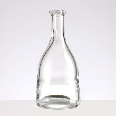 Elegant Long Neck Empty Glass Wine Bottle with Customized Shape and Cork