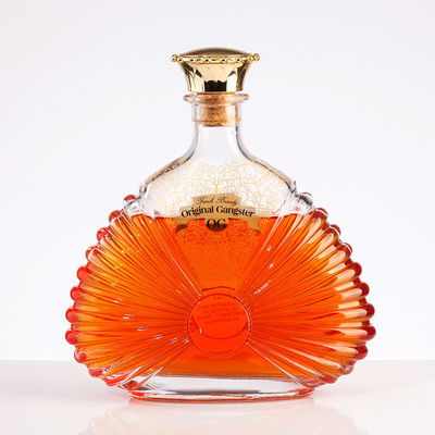 Collar Material Glass Bottle 500ml 700ml Whisky Brandy for Clients' Specific Requirements
