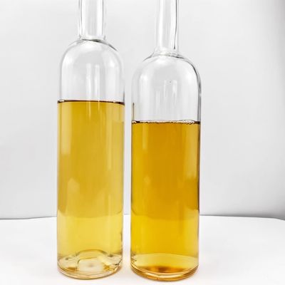 Glass Products Slim Wine Bottle with Cork and Collar Material Made in Shandong