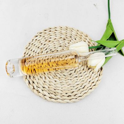 Glass Body Material Cork Cap 375ml Long Neck Wine Bottle for Frosted Slim Beverage