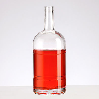 Clear/Frosted/Cylinder Empty Glass Vodka Bottle with Stopper 200ml 375ml 500ml 750ml