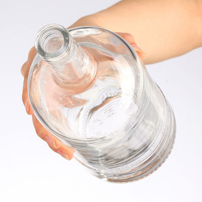 Clear/Frosted/Cylinder Empty Glass Vodka Bottle with Stopper 200ml 375ml 500ml 750ml