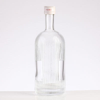 Customized Logo Unique Craftsmanship 375ml 500ml 750ml Transparent Wine Bottle