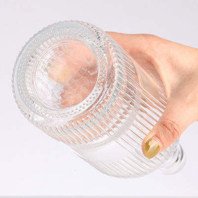 Customized Logo Unique Craftsmanship 375ml 500ml 750ml Transparent Wine Bottle