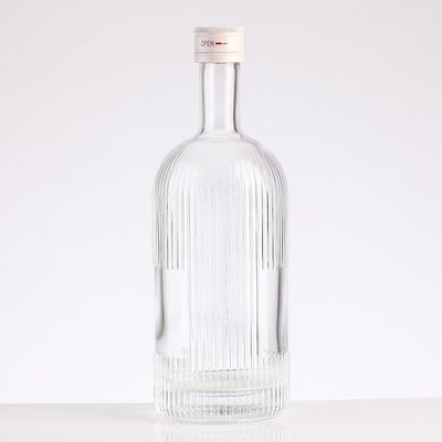 Customized Logo Unique Craftsmanship 375ml 500ml 750ml Transparent Wine Bottle