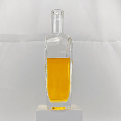 Clear Glass Collar Material 750ml Bottles for Spirits Wine Liquor