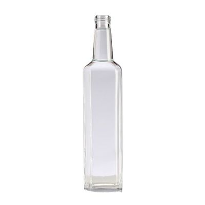 Clear Glass Body Material Wine Vodka Bottle 500ml 750ml Whiskey Bottle