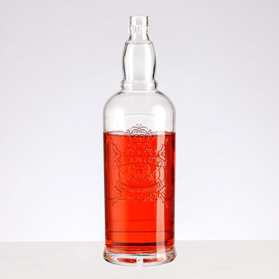 550ml/700ml/750ml Wine Red Wine Spirits Glass Bottle with Screw Cap Big Belly Design