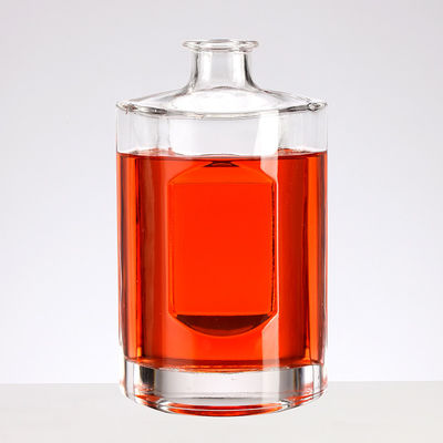 OEM/ODM Welcome 355ml Glass Bottle for Liquor Hot Stamping Surface Rectangle Shape