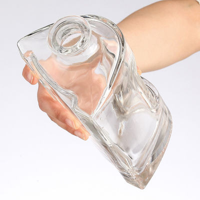 OEM/ODM Welcome 355ml Glass Bottle for Liquor Hot Stamping Surface Rectangle Shape