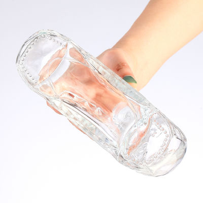 Hot Stamping Surface Handling 500 ml Glass Bottle for Whisky Drinks in Clear Design