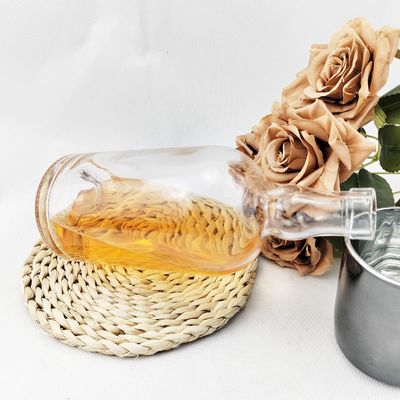 500ml Whiskey Bottle Glass for Vodka Brandy Whiskey Hot Stamping Surface Handling