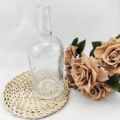 500ml Whiskey Bottle Glass for Vodka Brandy Whiskey Hot Stamping Surface Handling