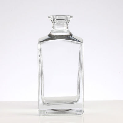 Glass Body Custom Square Wine Bottle with Logo and Cork Clients' Specific Requirements