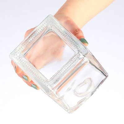 Glass Body Custom Square Wine Bottle with Logo and Cork Clients' Specific Requirements