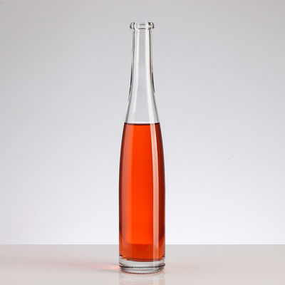 Long Neck Glass Wine Bottles for Whisky 375ml 500ml Clear Empty Beverage Bottles