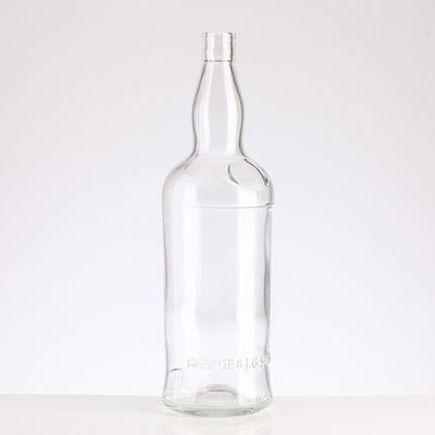 Clear 750ml Glass Vodka Liquor Wine Whiskey Bottle for Clients' Specific Requirements