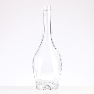 Acceptable Customer's Logo Long Neck Flint Vodka Whisky Rum Bottle for Fancy Spirits